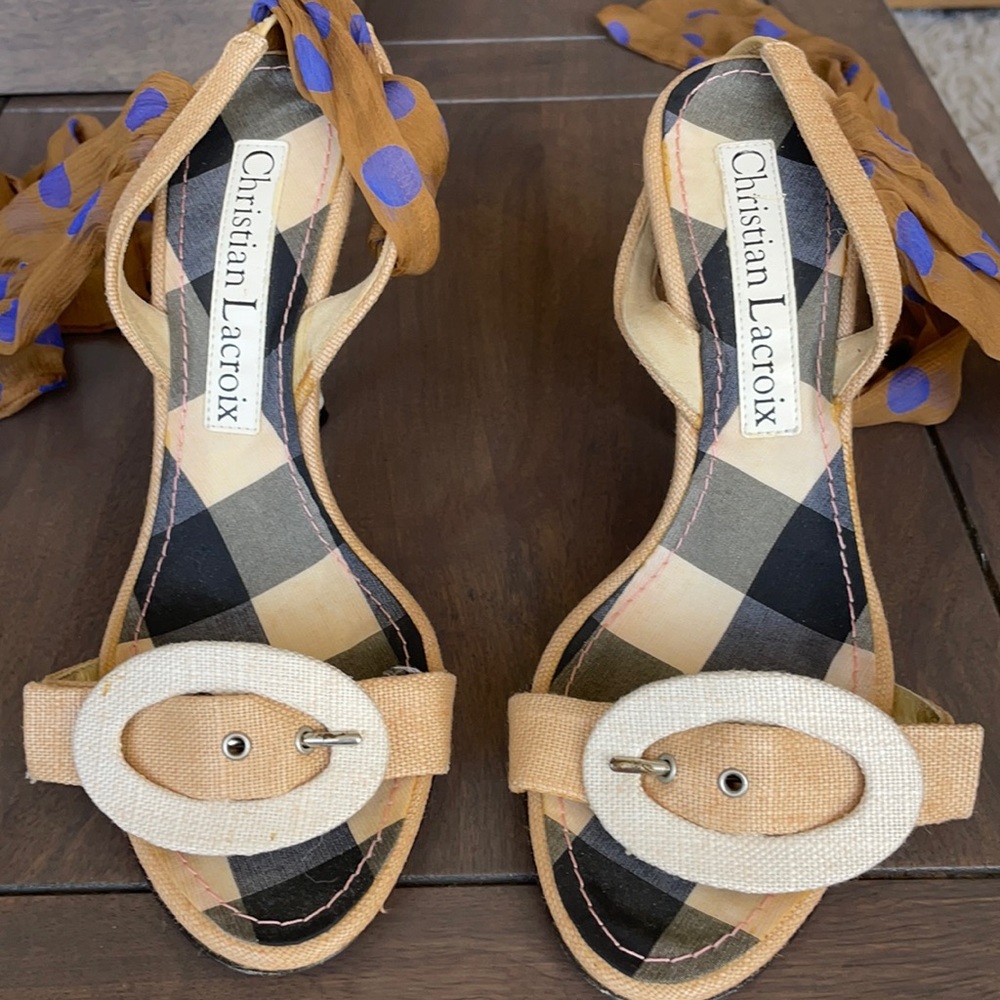 Christian Lacroix Sandals (size 37 but fits US 6)